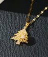 Kerstboom Ketting Volledig Strass | Zirkonia Hanger | Kerstcadeau Dames
