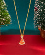 Kerstboom Ketting Volledig Strass | Zirkonia Hanger | Kerstcadeau Dames