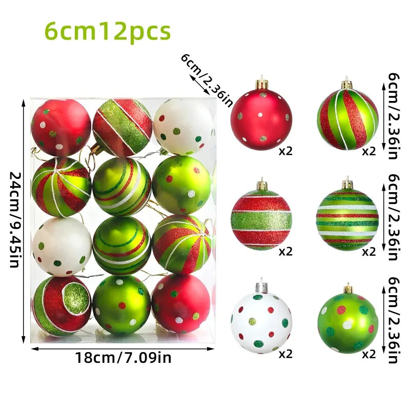 🎄 Grinch Kerstballen Set - 9, 12 of 34 ballen!
