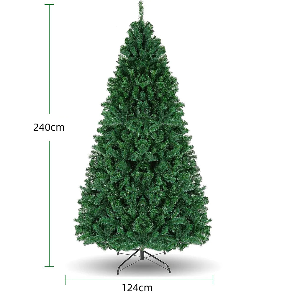 Kunstkerstboom 90-240cm | Vlamvertragend | Binnen & Buiten | Metalen Standaard