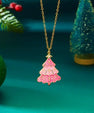 Kerstboom Ketting Volledig Strass | Zirkonia Hanger | Kerstcadeau Dames