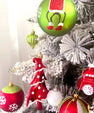 🎄 Grinch Kerstballen Set - 9, 12 of 34 ballen!