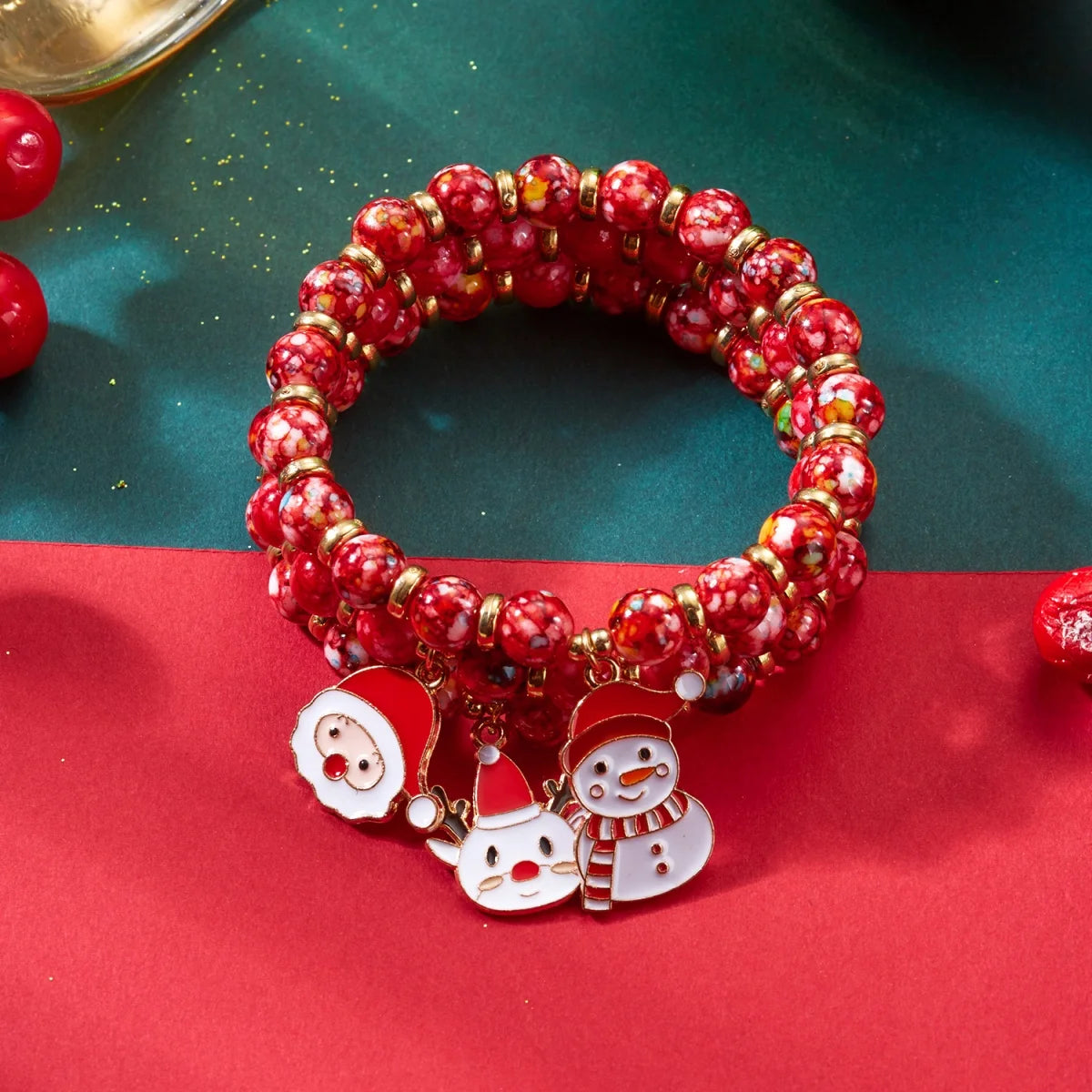 Kerst Armbanden Sets - Kerstman, Sneeuwvlok , Hert, Sneeuwpop, CandyCane