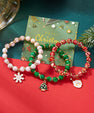 Kerst Armbanden Sets - Kerstman, Sneeuwvlok , Hert, Sneeuwpop, CandyCane
