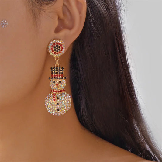 Premium Kerst Oorhangers | Strass & Parel |