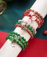 Kerst Armbanden Sets - Kerstman, Sneeuwvlok , Hert, Sneeuwpop, CandyCane