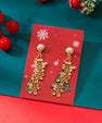 Premium Kerst Oorhangers | Strass & Parel |