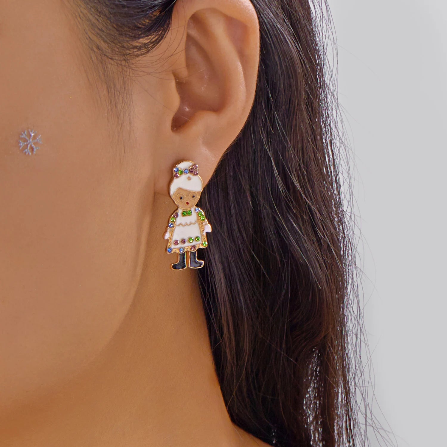 Premium Kerst Oorhangers | Strass & Parel |