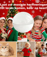 Herinneringen Video Kerstbal, 3D Foto & Video Display met Geluid